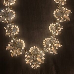 Elegant Gold and Silver Floral Necklace